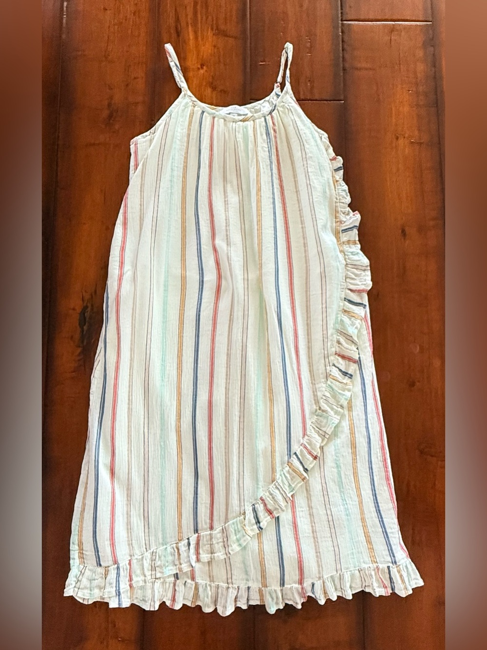new directions Pastel Mint & Cream Striped Dress